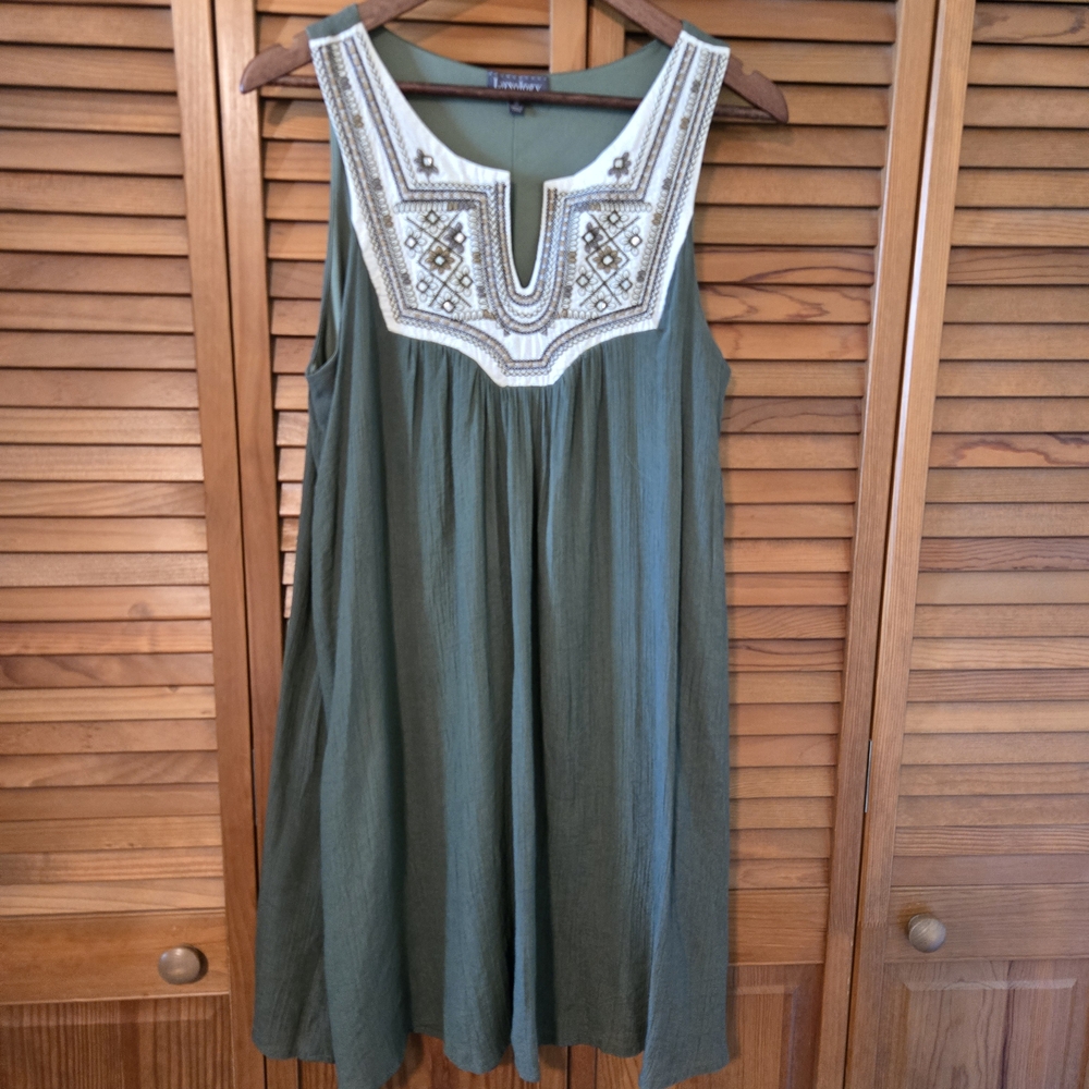 Luxology Olive Green Dress
